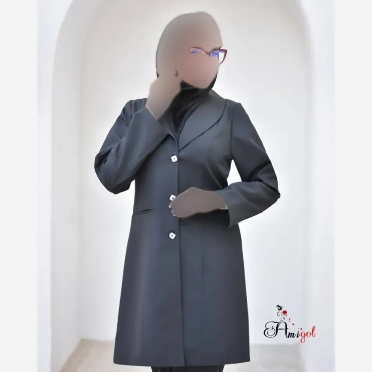مانتو شلوار اداری مدل ارغوان جنس پرشیا با کیفیت در 6 رنگ متنوع و سایزبندی 38 تا 52