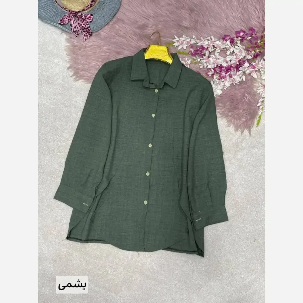 شومیز زنانه مدل هایلی جنس شانتون فری سایز 38 تا 46