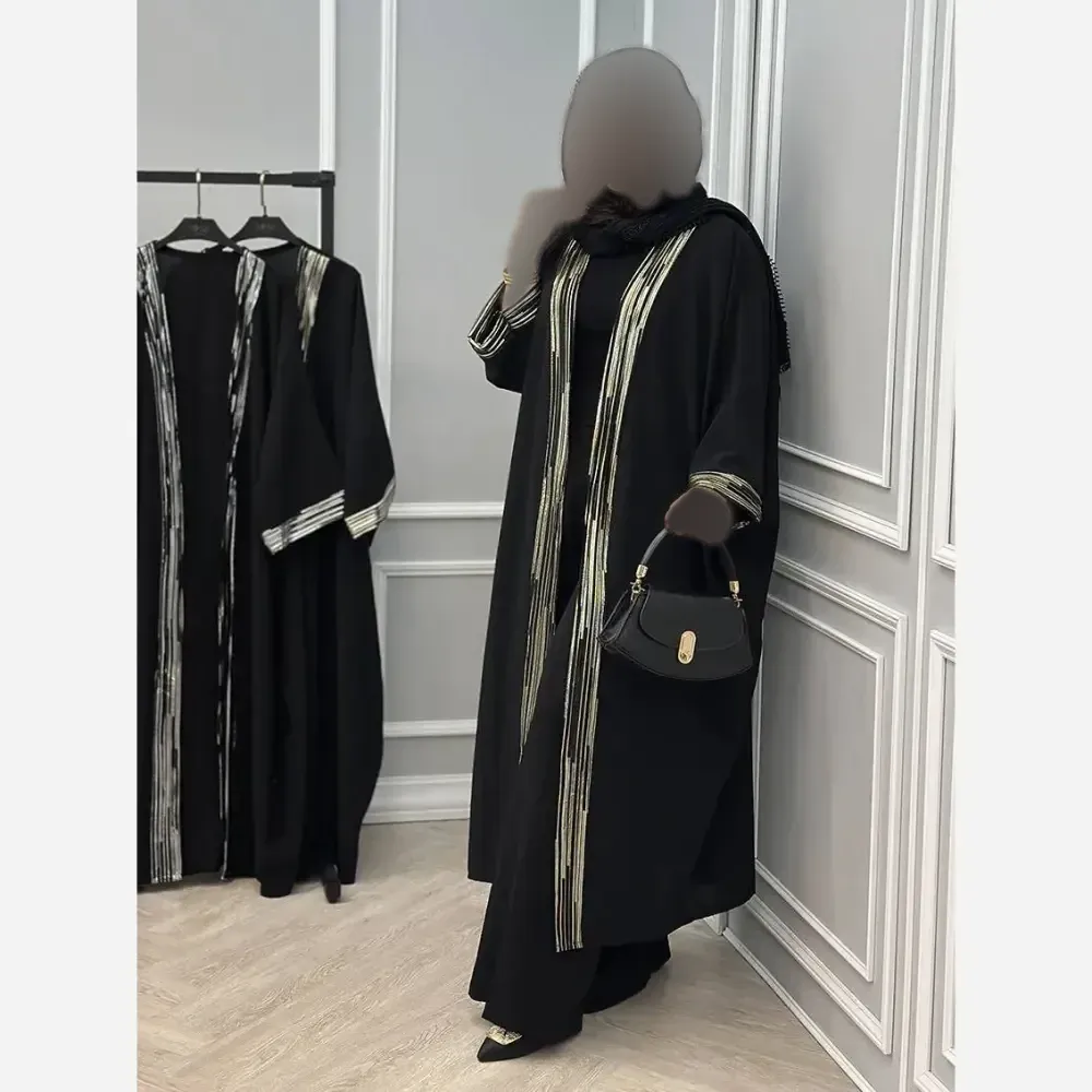 پیراهن عبایی زنانه مدل فریا جنس الیزه فری سایز 38 تا 50