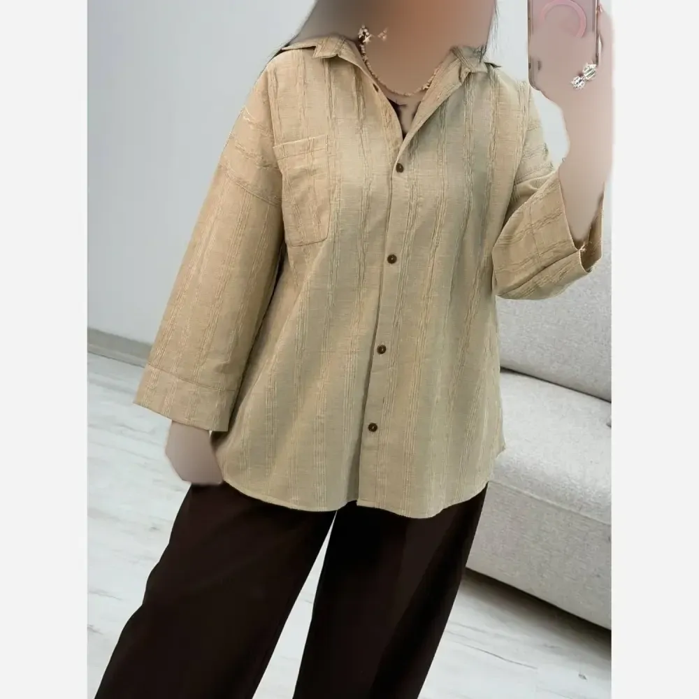 شومیز زنانه مدل ترانه جنس شانتون فری سایز 38 تا 46