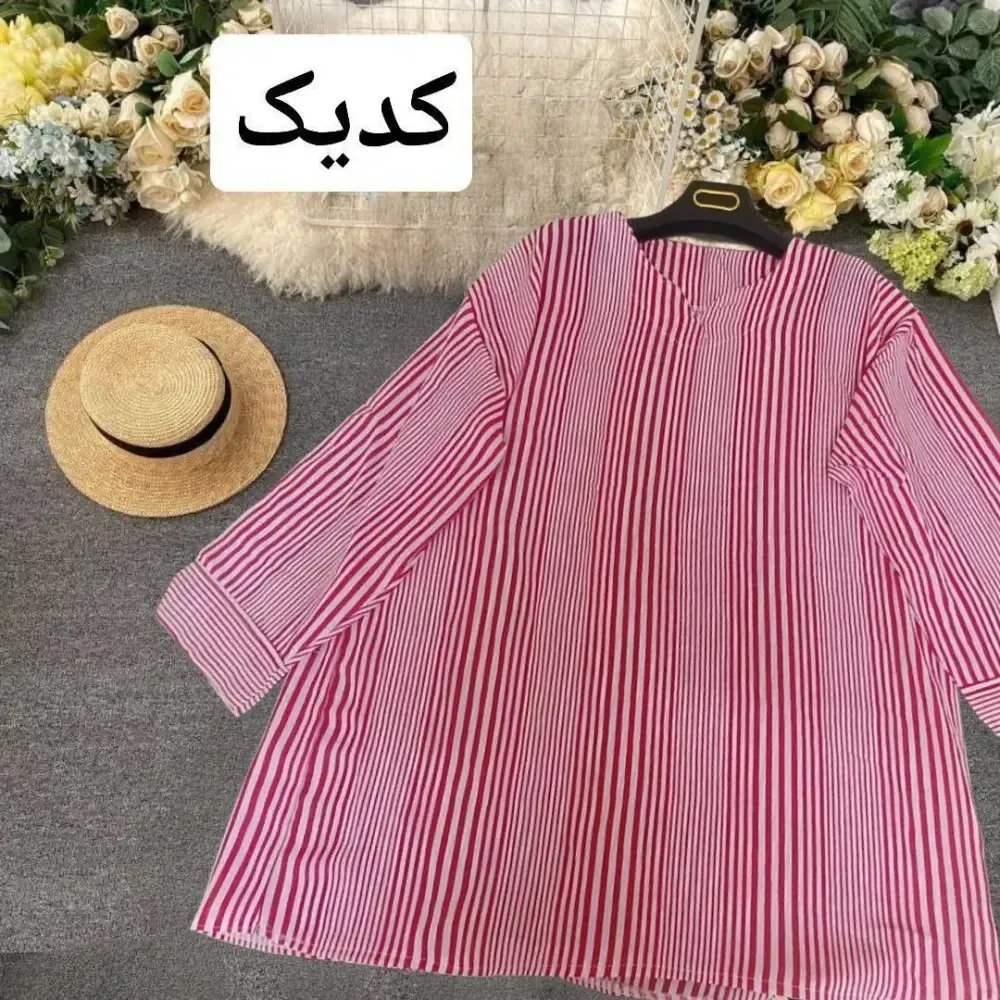 تونیک تابستانه زنانه جنس کرپ خنک فری سایز مناسب سایز 40 تا 48