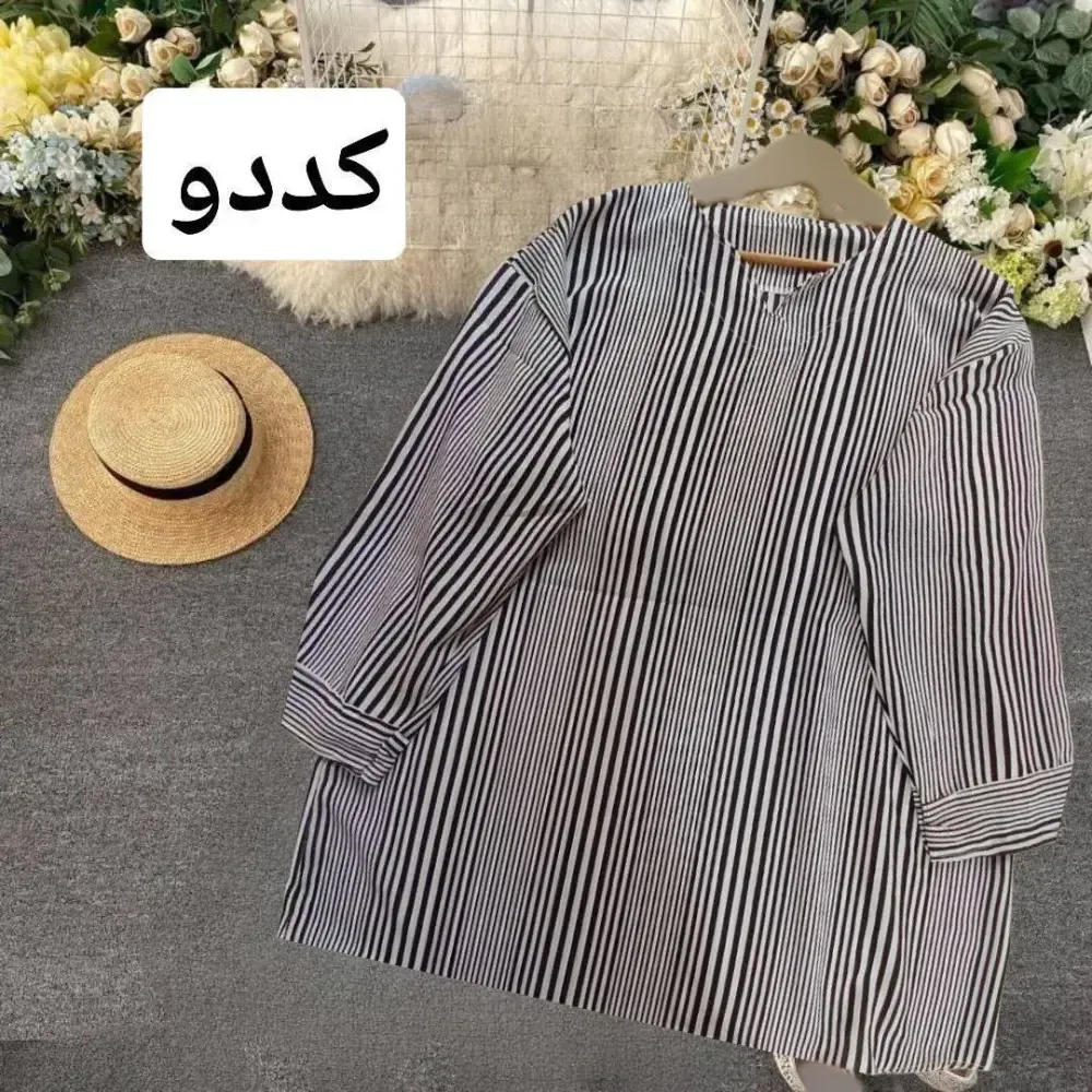 تونیک تابستانه زنانه جنس کرپ خنک فری سایز مناسب سایز 40 تا 48