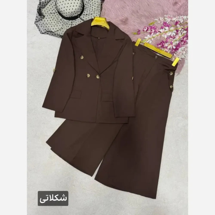 کت و شلوار زنانه مدل رویا جنس لنینت در رنگبندی متنوع سایز 38 تا 48