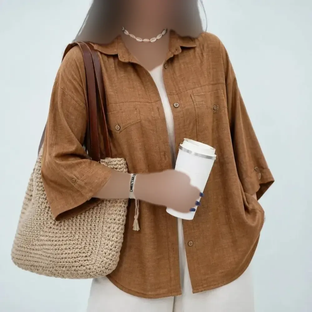 شومیز زنانه و دخترانه جنس صوفیا شانتون فری سایز مدل آذین