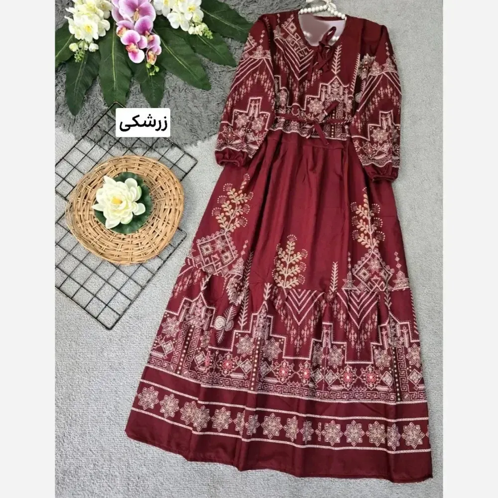 پیراهن ساحلی زنانه مدل کایرو جنس بوگاتی فری سایز 36 تا 46 (3)