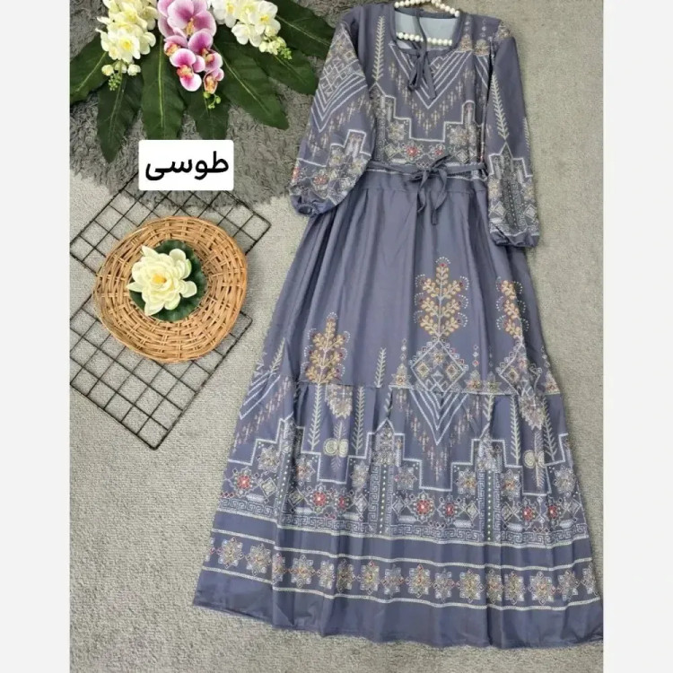 پیراهن ساحلی زنانه مدل کایرو جنس بوگاتی فری سایز 36 تا 46 (3)