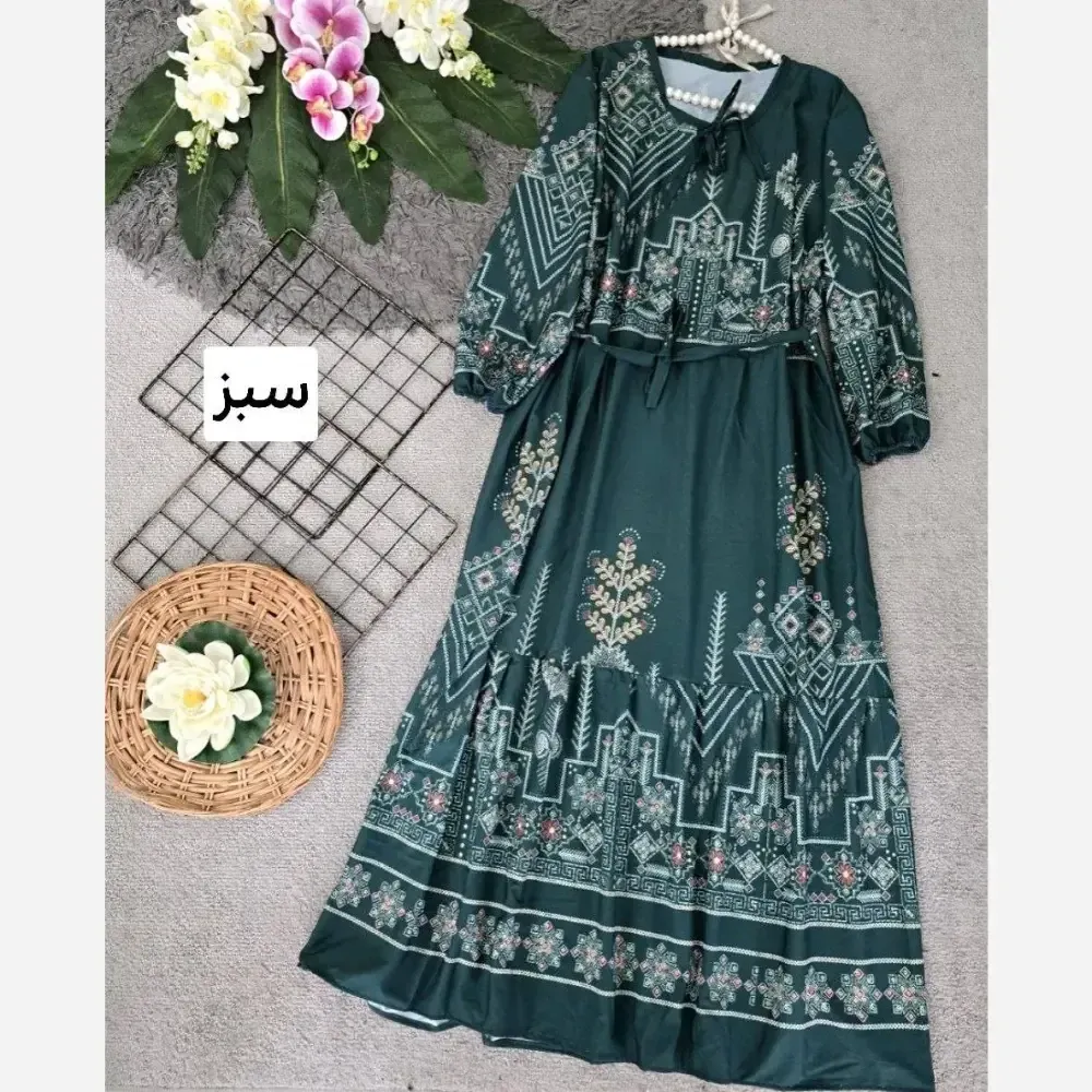پیراهن ساحلی زنانه مدل کایرو جنس بوگاتی فری سایز 36 تا 46 (3)