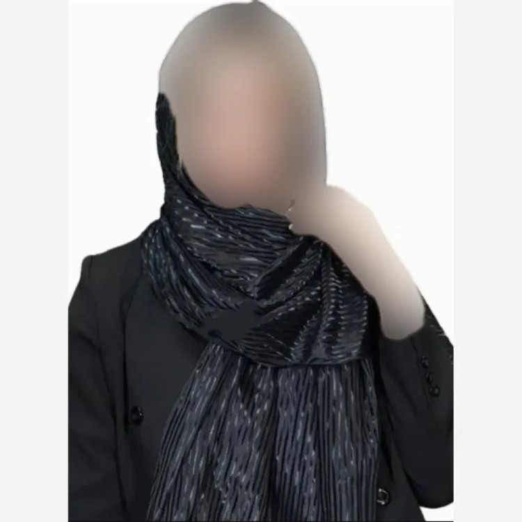 شال نگینی واکسی فری سایز ابعاد 70 در 170 سانتی متر