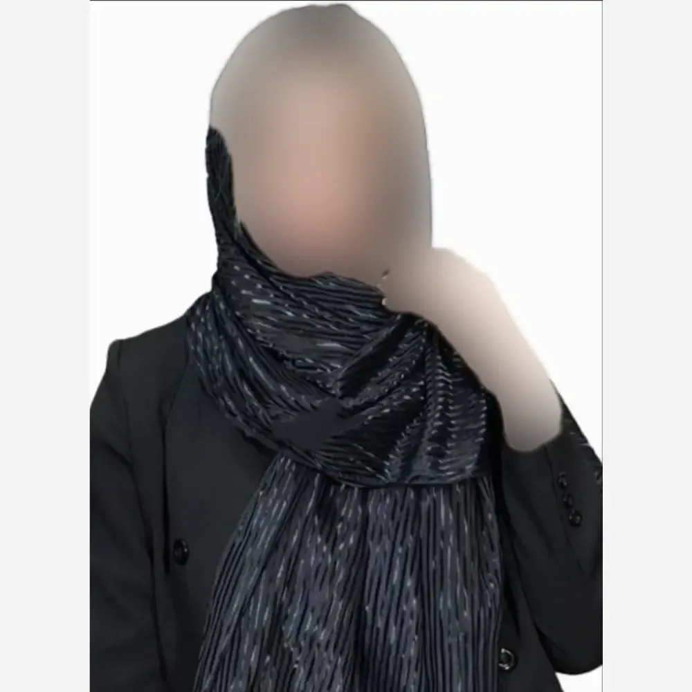 شال نگینی واکسی فری سایز ابعاد 70 در 170 سانتیمتر ضد چروک