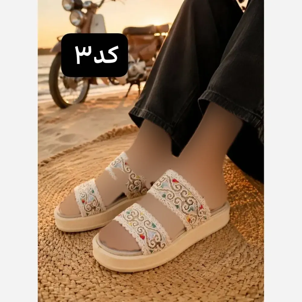 صندل زنانه سنتی زیره پلیمر سبک و راحت سایز 37 تا 40