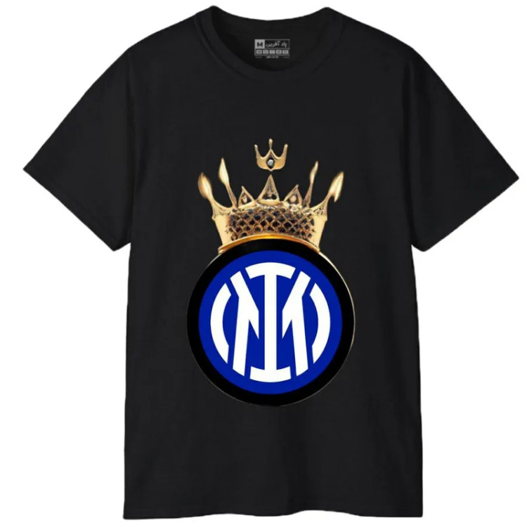 تیشرت آستین کوتاه مردانه پاد آفرین مدل فوتبالی اینترمیلان کد 419