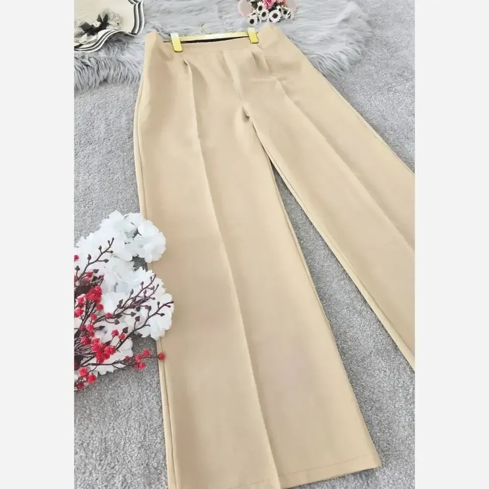 شلوار بگ زنانه پارچه مازراتی 330 گرم اعلا سایز 38 تا 52
