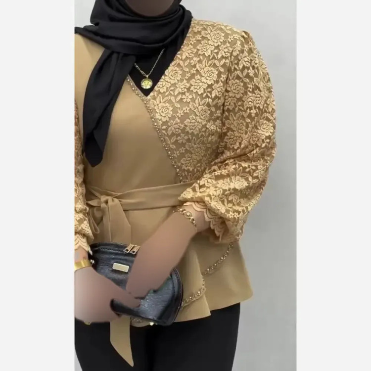 کت زنانه مجلسی مازراتی با خرجکار گیپور و جواهردوزی سایز 40 تا 52 (2)
