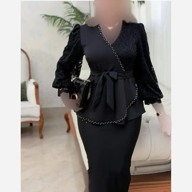 کت زنانه مجلسی مازراتی با خرجکار گیپور و جواهردوزی سایز 40 تا 52 (2)