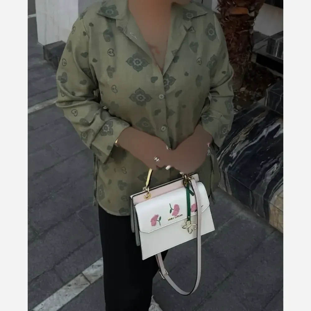 مانتو بغل بندی لرد جنس صوفیا چاپی فری سایز مناسب 38 تا 46