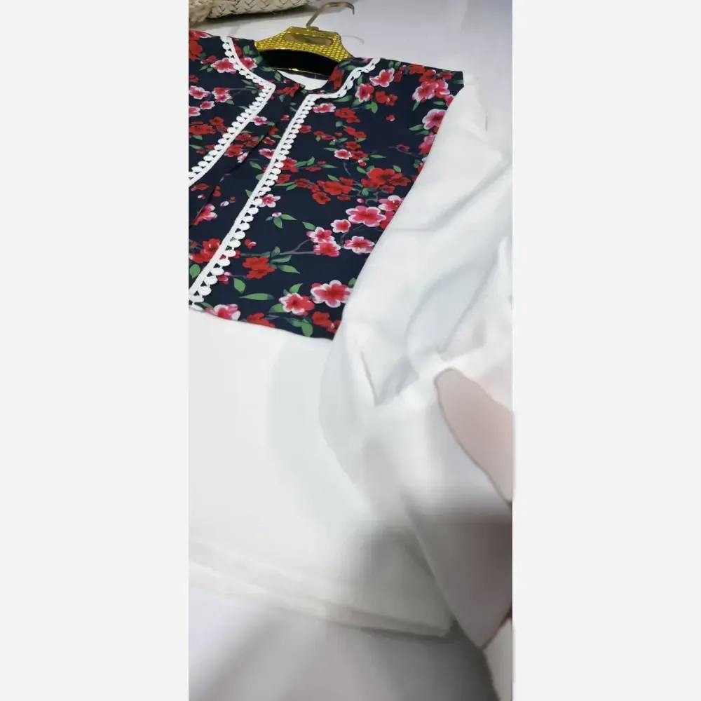 ست سه تیکه زنانه شومیز لینن و دامن و جلیقه بوگاتی فری سایز