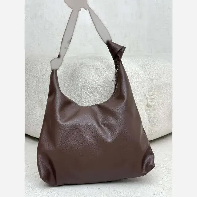 کیف چرمی بند گره ای سبک و جادار ابعاد 30 در 40 سانتی متر