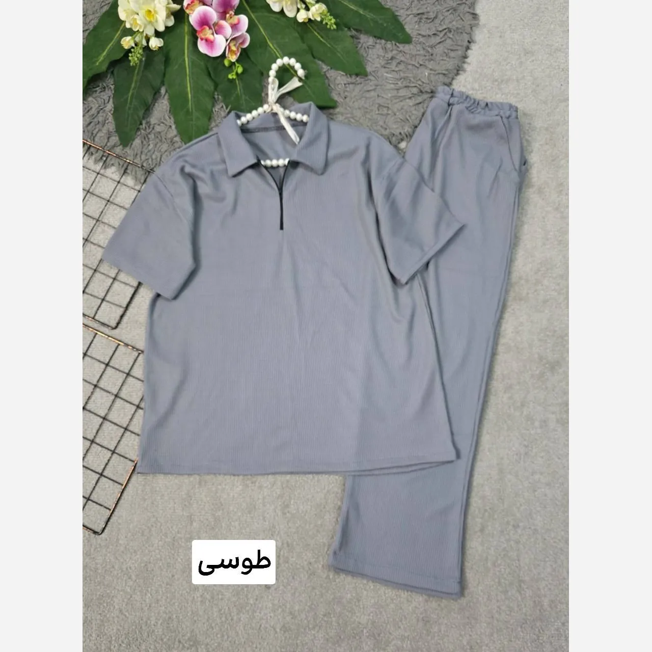 ست مردانه نیم زیپ جنس بیسکویتی فری سایز 36 تا 46