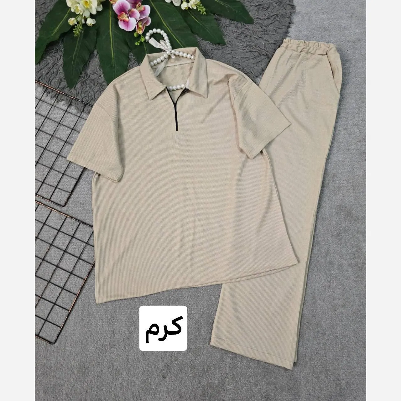 ست مردانه نیم زیپ جنس بیسکویتی فری سایز 36 تا 46