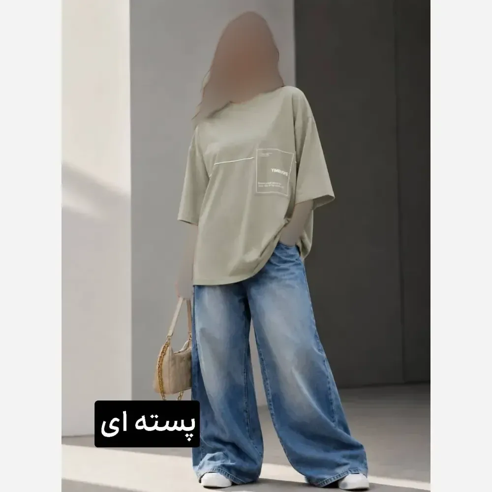 تیشرت لانگ زنانه مدل پارمیدا جنس پنبه درجه یک فری سایز 38 تا 48