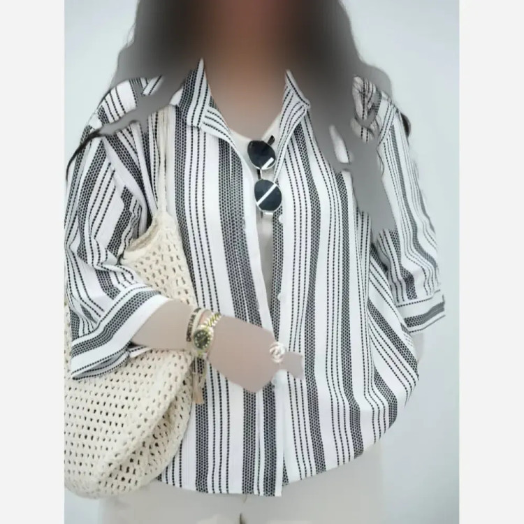 شومیز زنانه مدل رولکس جنس دانتل مراکشی فری سایز 36 تا 46