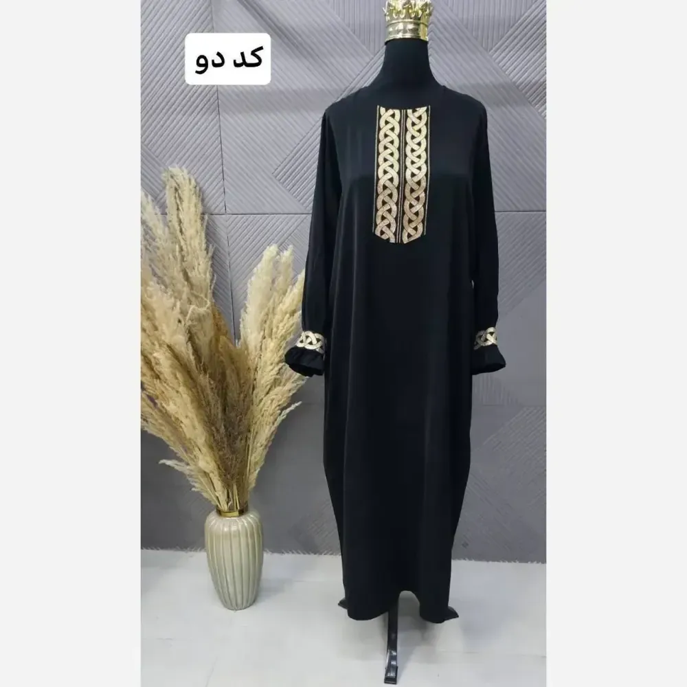 کت سارافون زنانه مدل ماهسو جنس کتان لینن رنگ مشکی فری سایز