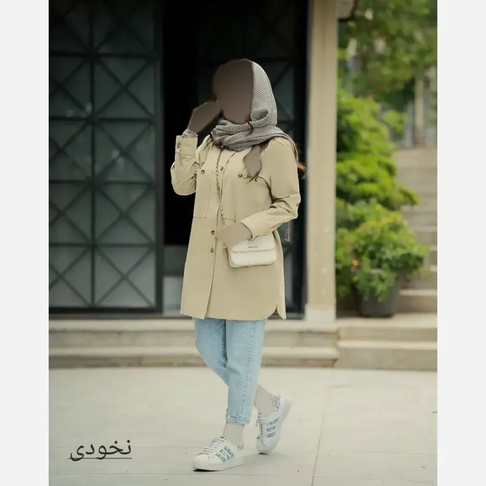 شومیز زنانه مدل آریسا جنس لینن درجه یک سایز 38 تا 50