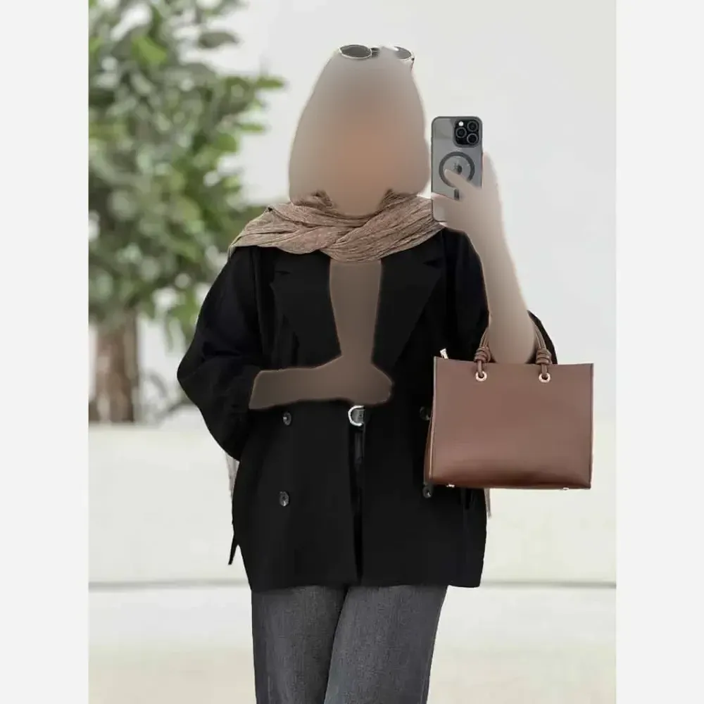 کت کتی زنانه آستین بندی لنین مدل شبنم فری سایز مناسب 38 تا 48