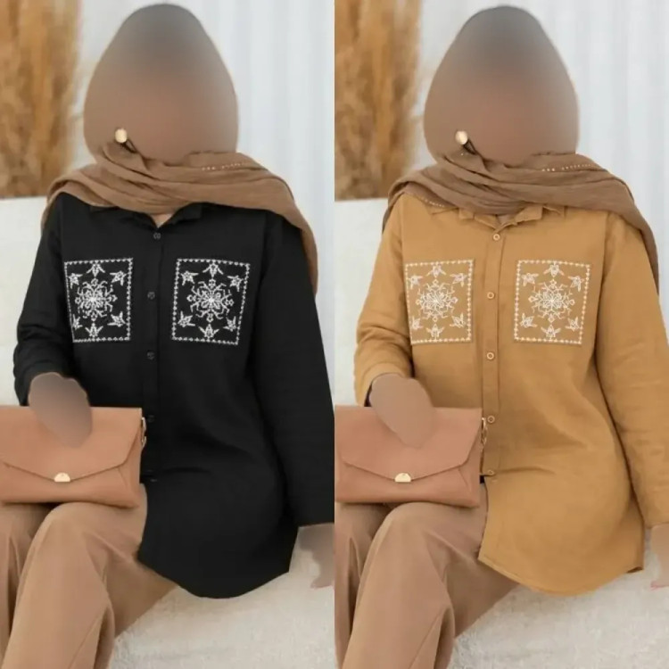 تونیک مانتویی مدل کاکوتی جنس لنین آنزیم شده درجه یک فری سایز 38 تا 46