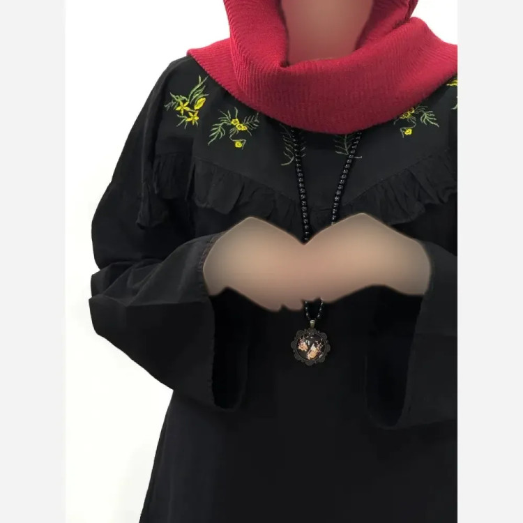 مانتو الیاف لینن گلدوزی شده مدل مارگریت فری سایز 36 تا 50