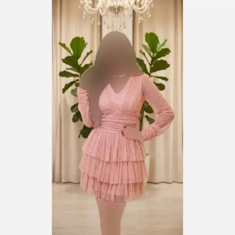 شومیز زنانه مدل آنیل جنس فلوک مخمل برجسته قد 95