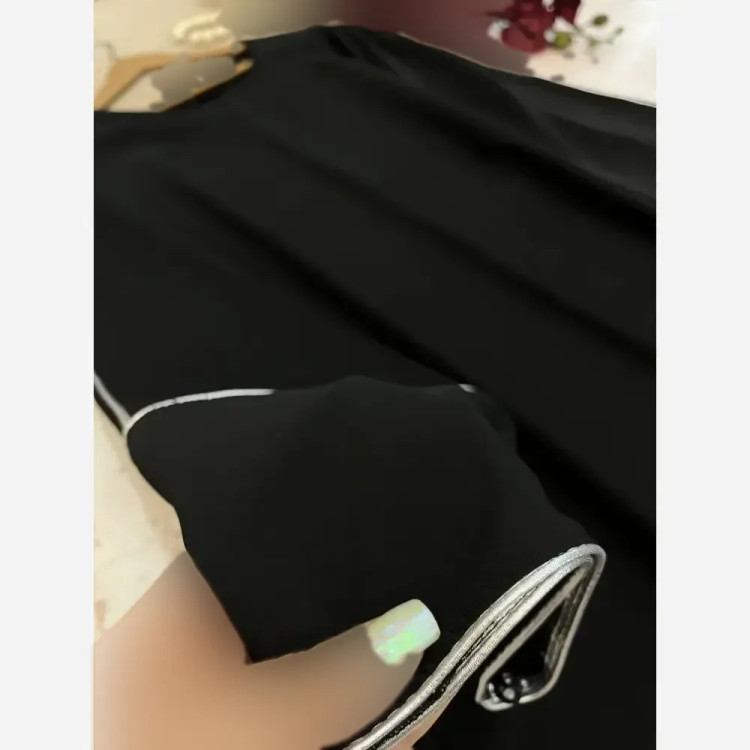 ماکسی عبا زنانه مدل ژینا جنس کرپ الیزه درجه یک سایز 40 تا 50
