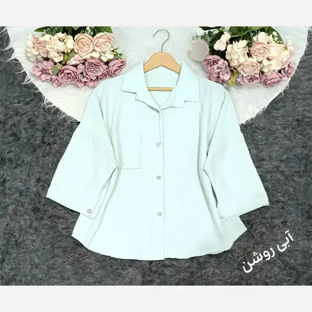 شومیز باکسی زنانه جنس ینزه پفکی فری سایز (38-48)