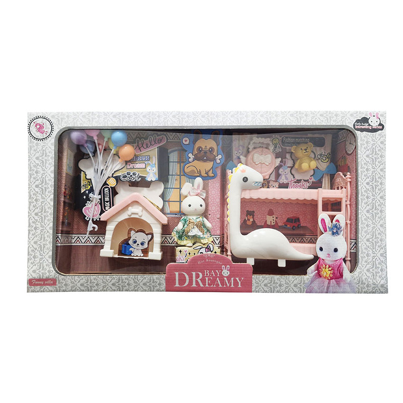 اسباب بازی مدل خانه خرگوش همراه با تخت طرح Dreamy کد 286-78