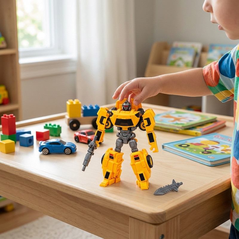 اسباب بازی مدل تبدیل شونده طرح ماشین مسابقه ای کد 666-12 مجموعه 3 عددی