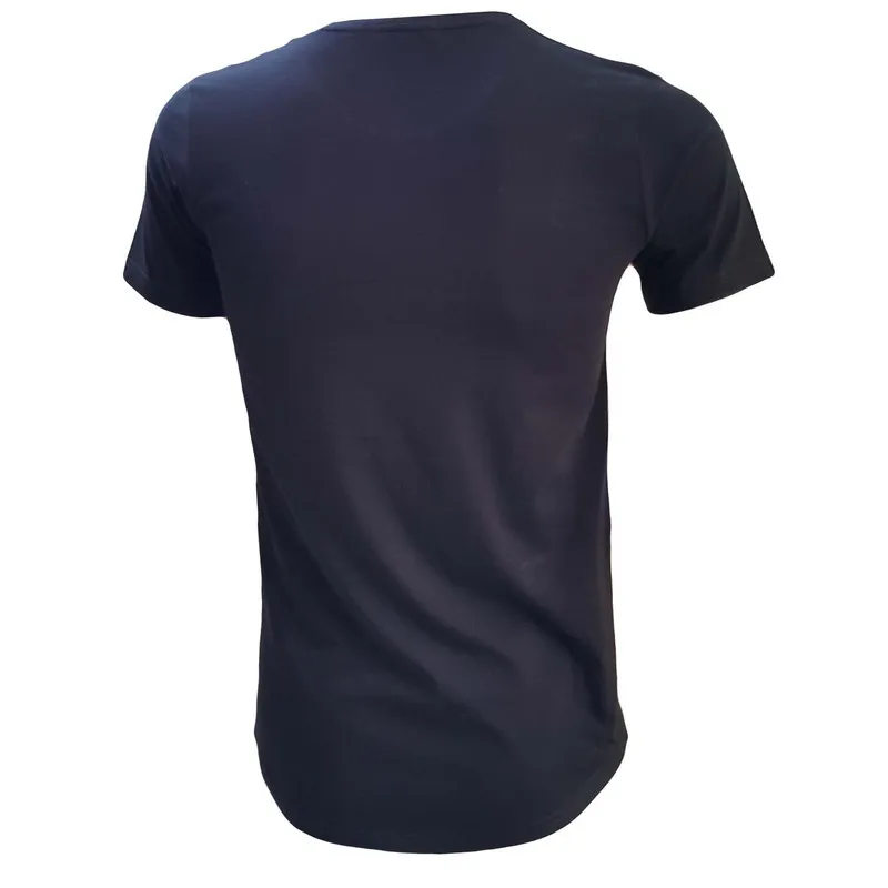 تیشرت آستین کوتاه مردانه یقه گرد طرح duiz مدلz9565 مشکی سایزبندی چهارفصل