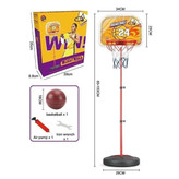 ست اسباب بازی بسکتبال مدل فلزی طرح توپ و تلمبه دار کد B11 -29