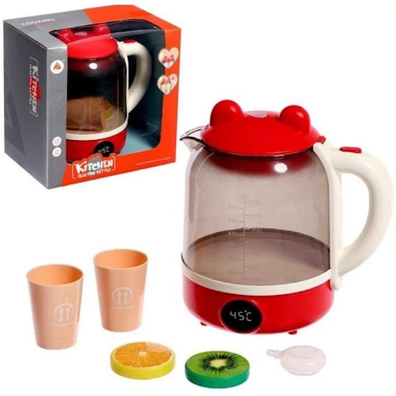 اسباب بازی مدل کتری بخار کن طرح وسایل دار کد HJ-605 مجموعه 6 عددی