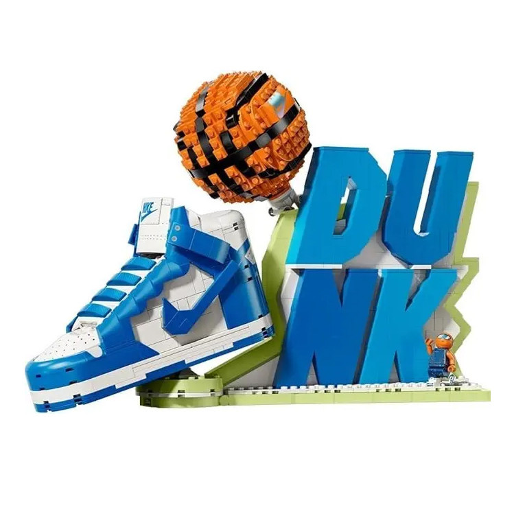 ساختنی 1180 تکه نایک با قابلیت پرتاب توپ مدل کتونی جردن طرح Nike Dunk کد 45188