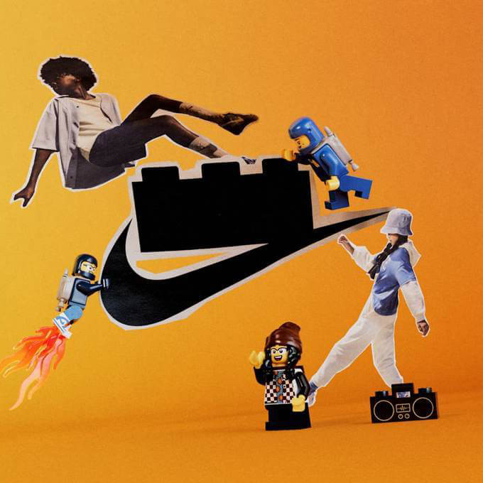 ساختنی 1180 تکه نایک با قابلیت پرتاب توپ مدل کتونی جردن طرح Nike Dunk کد 45188