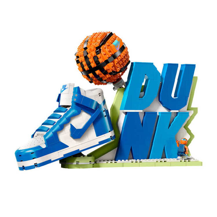 ساختنی 1180 تکه نایک با قابلیت پرتاب توپ مدل کتونی جردن طرح Nike Dunk کد 45188