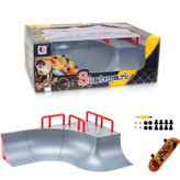 اسباب بازی مدل اسکیت انگشتی به همراه زمین بازی ماژولار طرح Skatepark کد 1810-13B