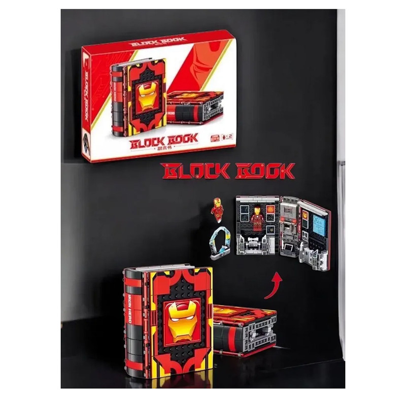 ساختنی 445 تکه مدل کتاب ایرونمن طرح Hero کد 7075