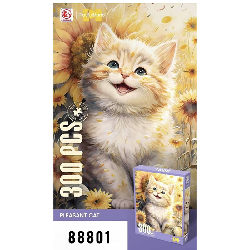 پازل 300 تکه پلی فول ماریو مدل گربه ملوس طرح Art کد 88801 مناسب برای 8 سال به بالا