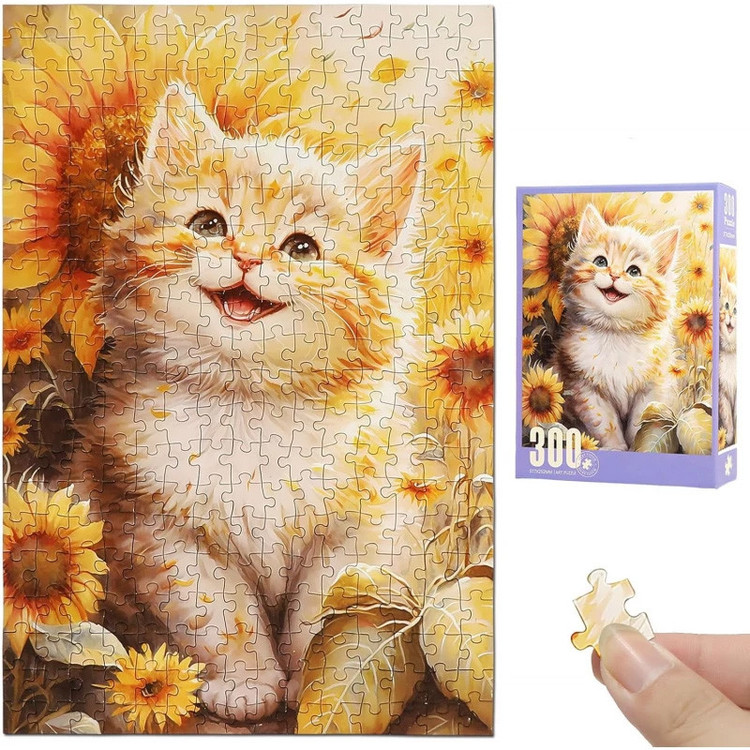 پازل 300 تکه پلی فول ماریو مدل گربه ملوس طرح Art کد 88801 مناسب برای 8 سال به بالا
