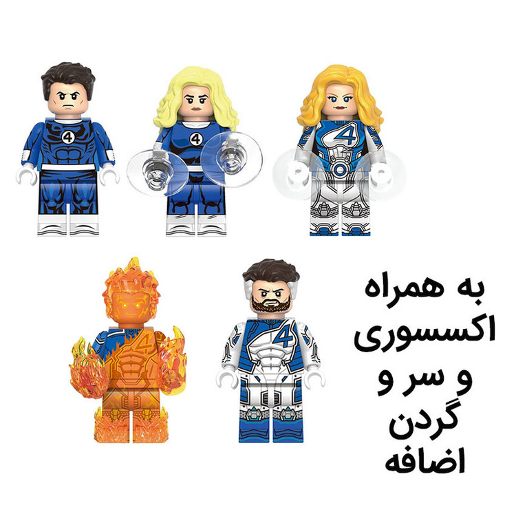 فیگور طرح زن شگفت انگیز مدل 4 شگفت انگیز طرح قهرمانان کد 20 ارتفاع 5 سانتیمتر مجموعه 5 عددی