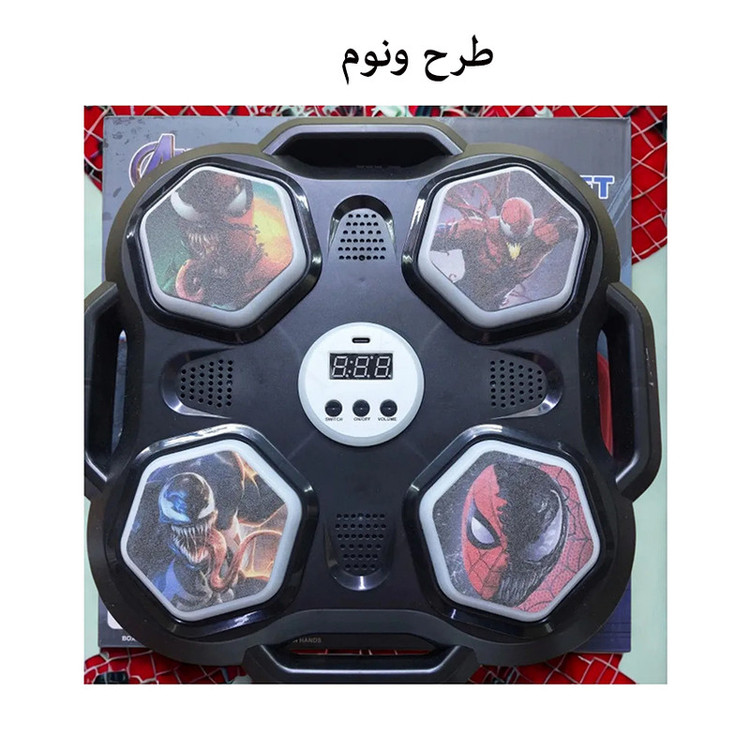 ست اسباب بازی مدل صفحه بوکس شارژی طرح ونوم کد 6505-1D مجموعه 3 عددی