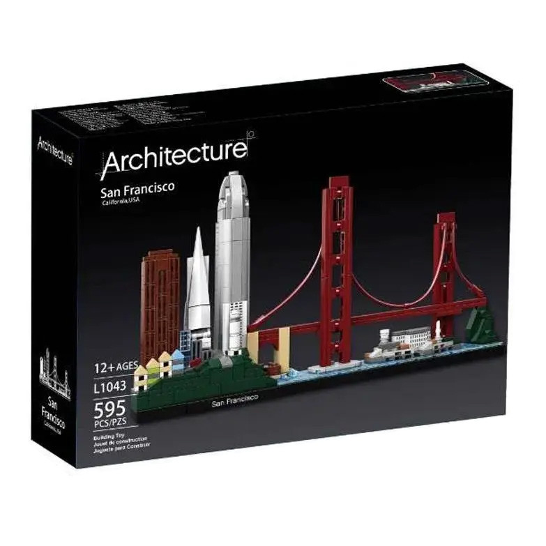 ساختنی 595 تکه ارشیتکت مدل معماری سانفرانسیسکو طرح Architecture کد 1043