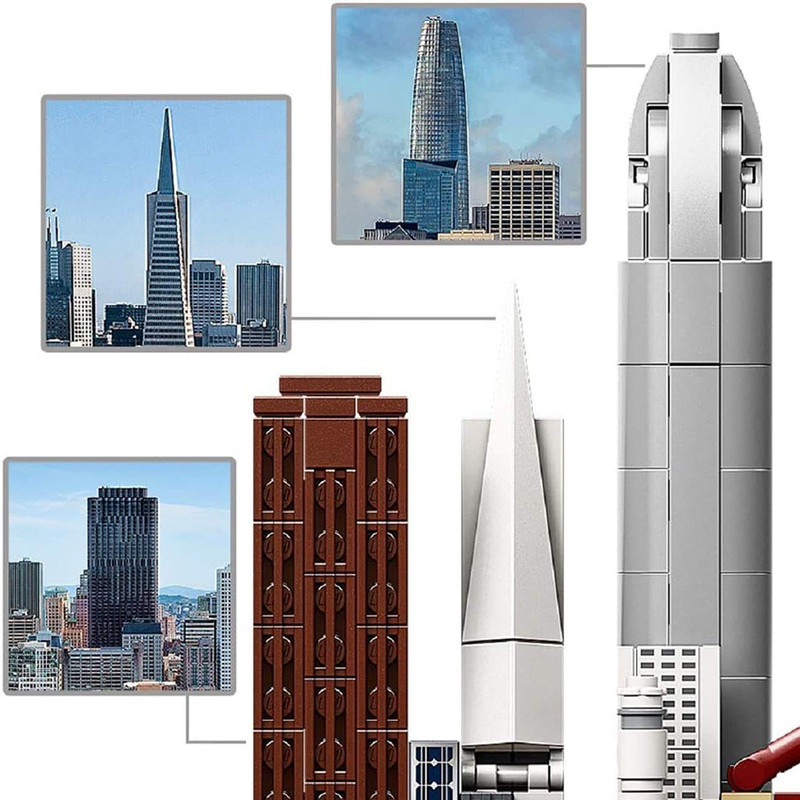 ساختنی 595 تکه ارشیتکت مدل معماری سانفرانسیسکو طرح Architecture کد 1043