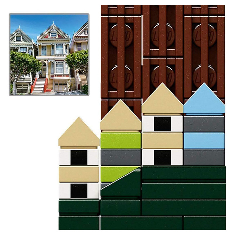 ساختنی 595 تکه ارشیتکت مدل معماری سانفرانسیسکو طرح Architecture کد 1043